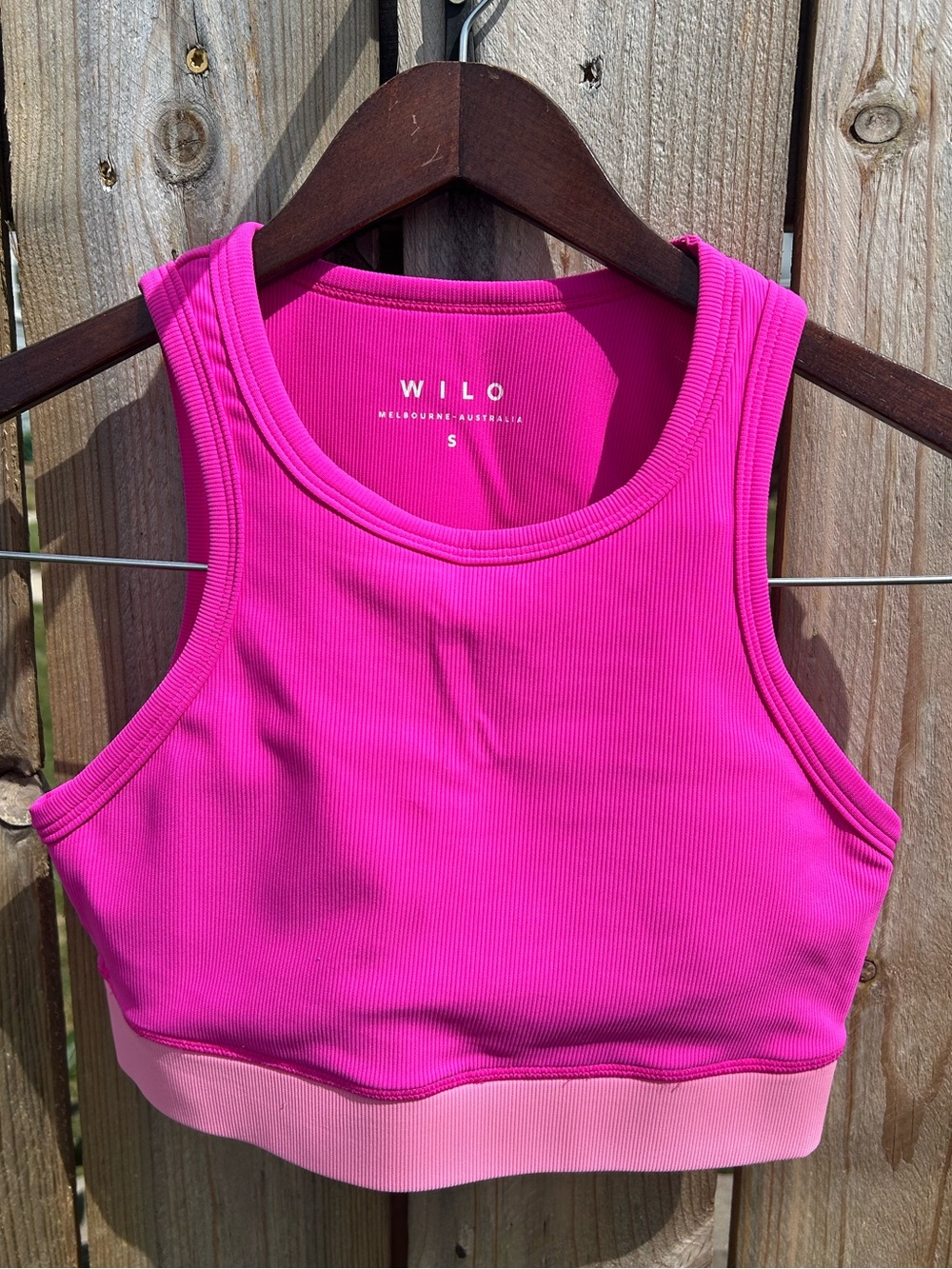 Wilo The Label Magenta Sports Bra Size Small